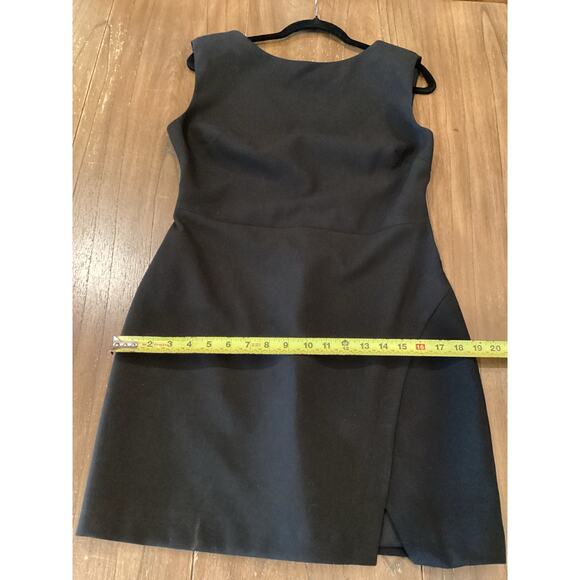 Revolve Likely Amari black boat neck ruched sleeveless mini dress 10 - Picture 6 of 10